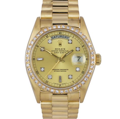 presidential rolex with diamonds price|Rolex 18kt president 36mm watch.